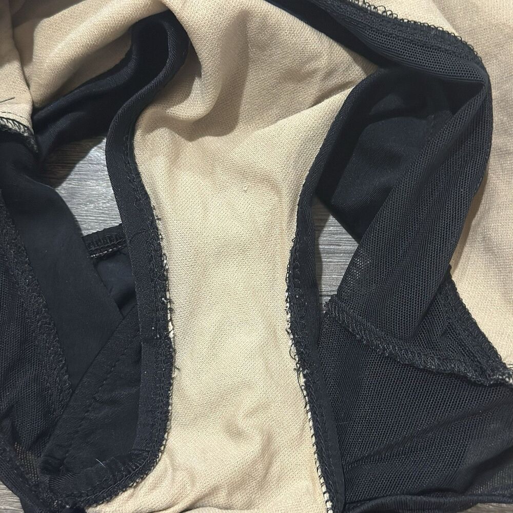 Vintage Anne Klein Sirena Black One Piece Swimsuit Size S/M Mesh Rhinestone 90s - Picture 8 of 9